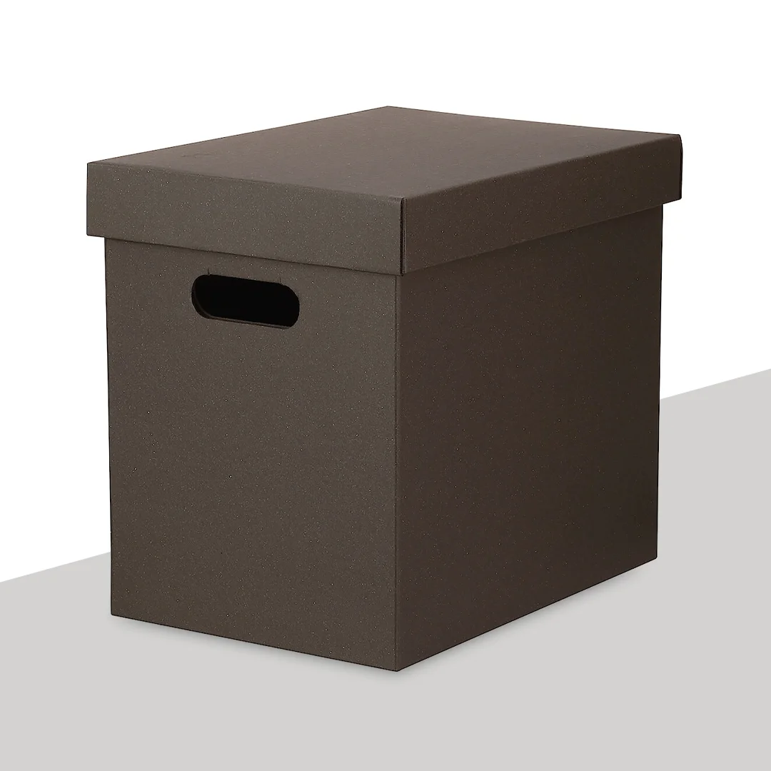 blank cardboard donation boxes