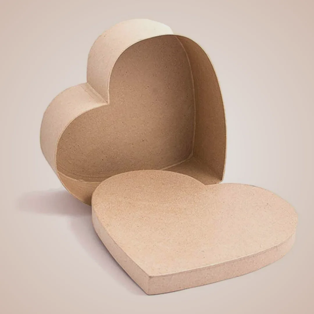 cardboard heart shaped boxes