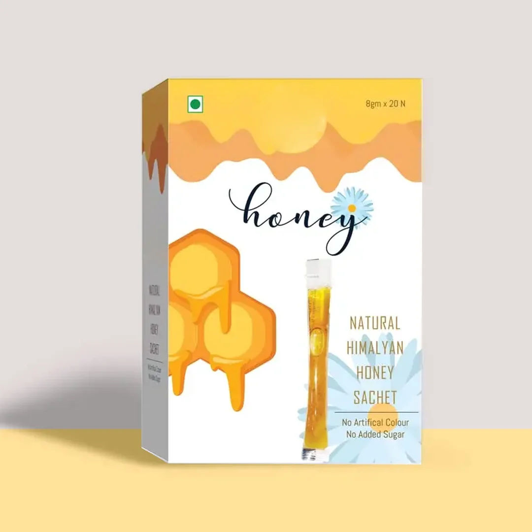 custom honey sachet packaging boxes