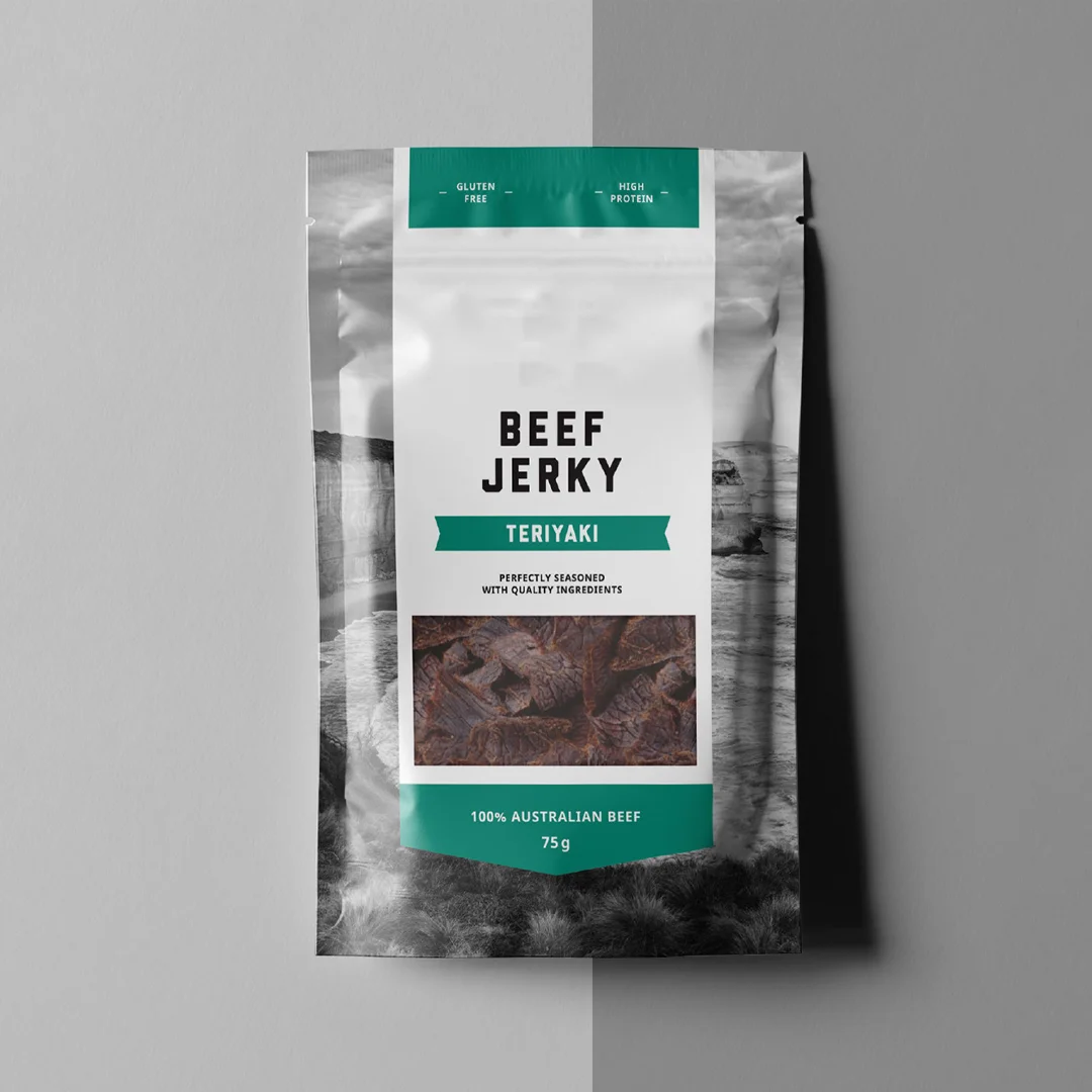 beef jerky packaging design