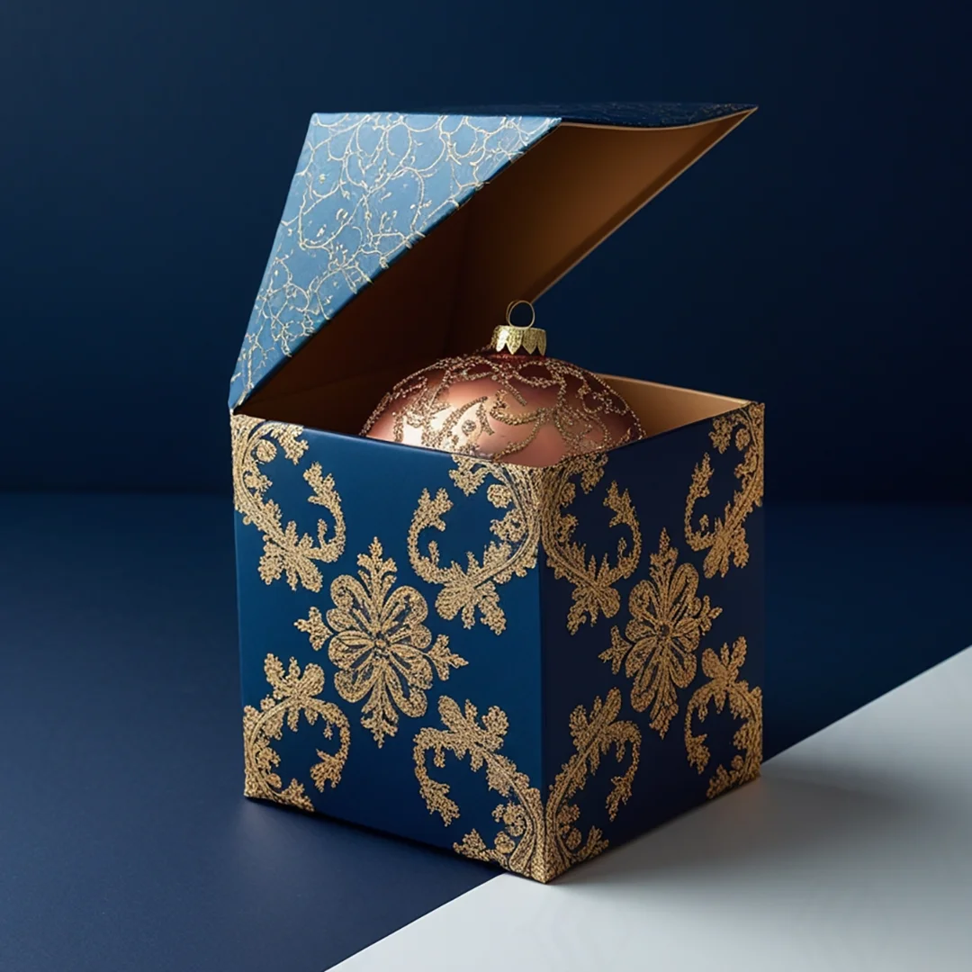 christmas ornament boxes cardboard