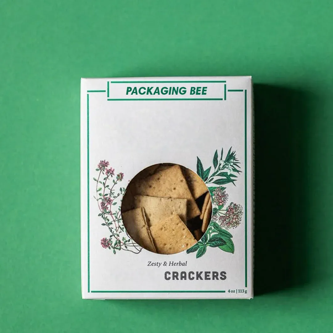 cracker packaging with window