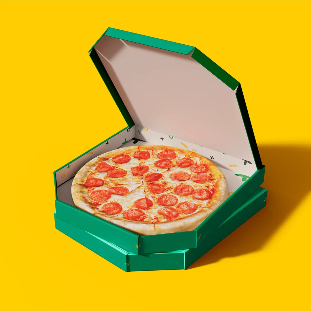 Green Pizza Boxes