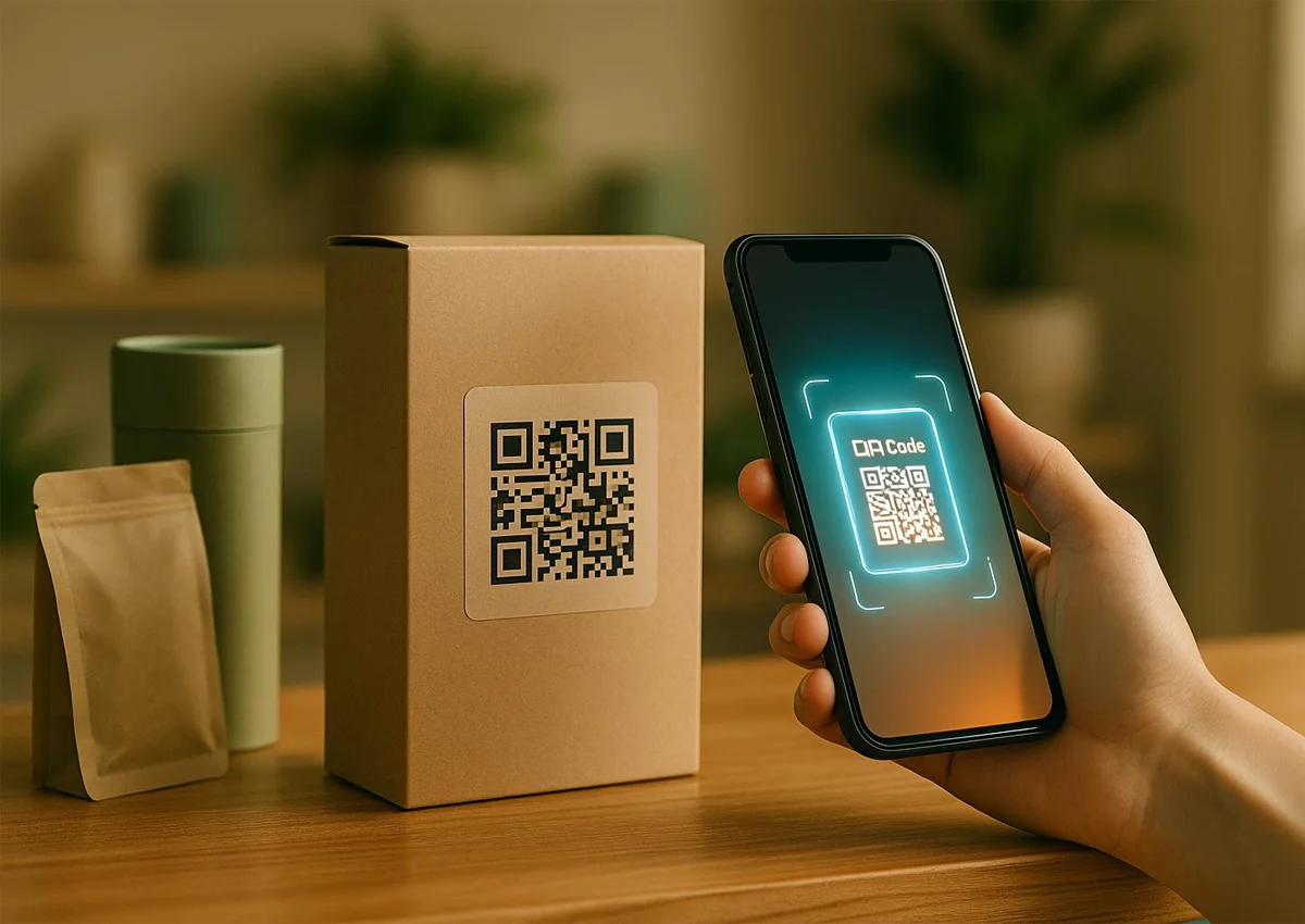 qr codes on product packaging