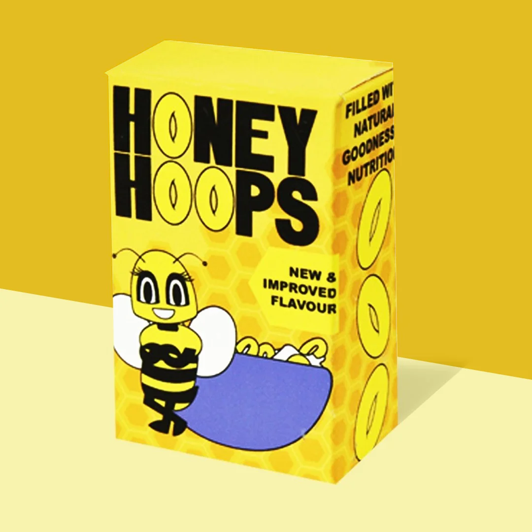 yellow cereal boxes