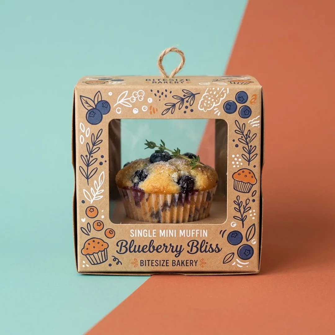 box of mini muffins