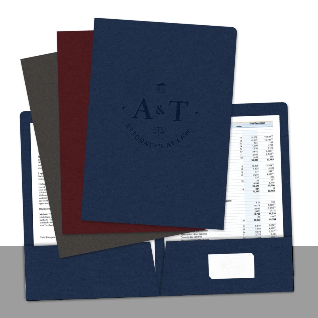 Custom Embossed Folders