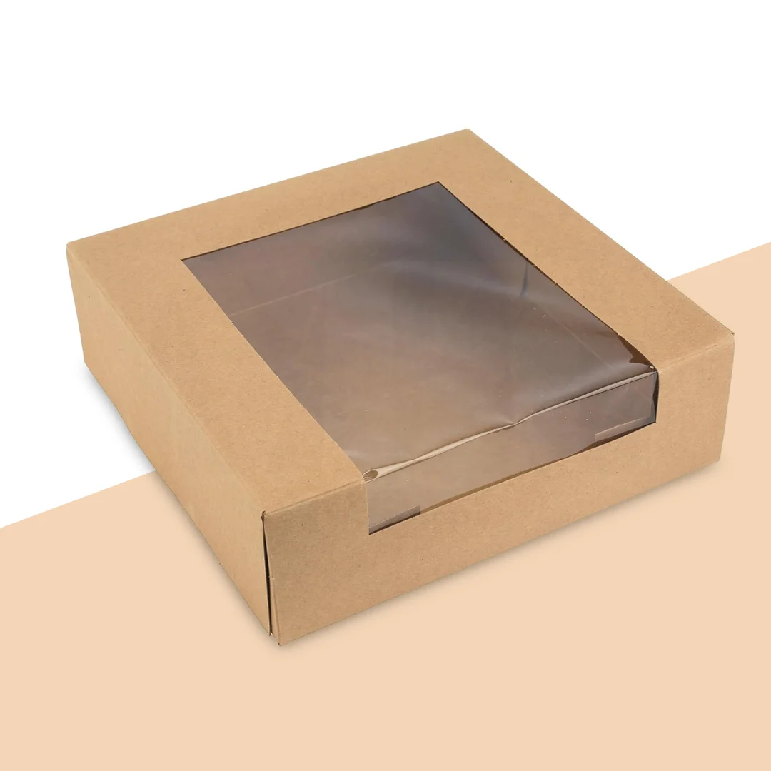 kraft pie box with window
