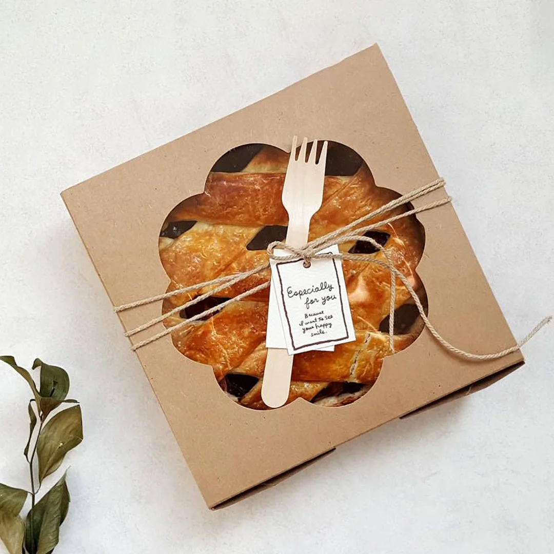 mini pie boxes with window