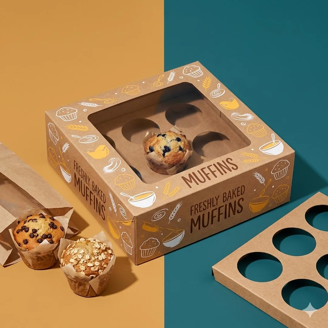 muffin boxes with window