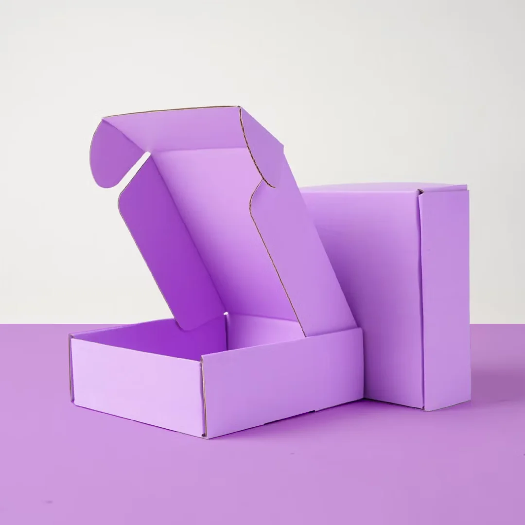 Purple Mailer Boxes