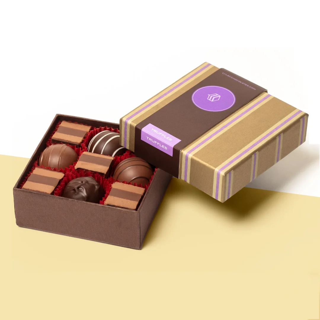 2 piece truffle favor box
