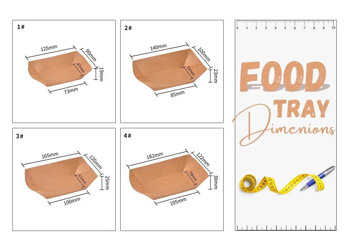 food tray dimensions