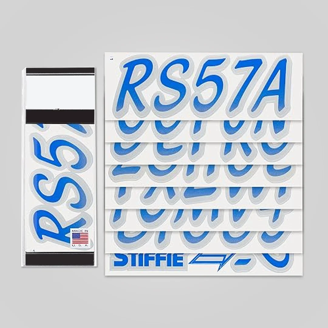 Boat Registration Number Stickers