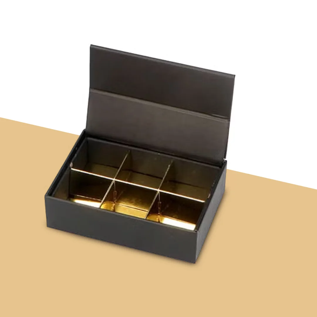 candy box with dividers