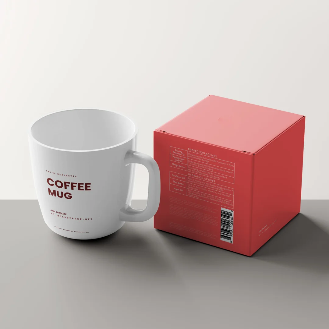 colored kraft mug boxes wholesale