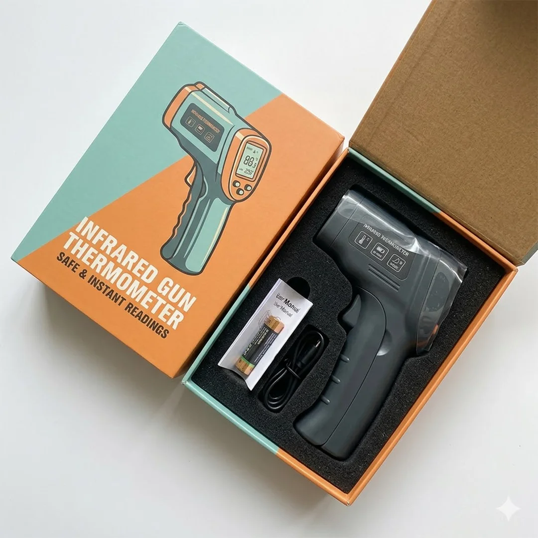 custom forehead thermometer packaging boxes