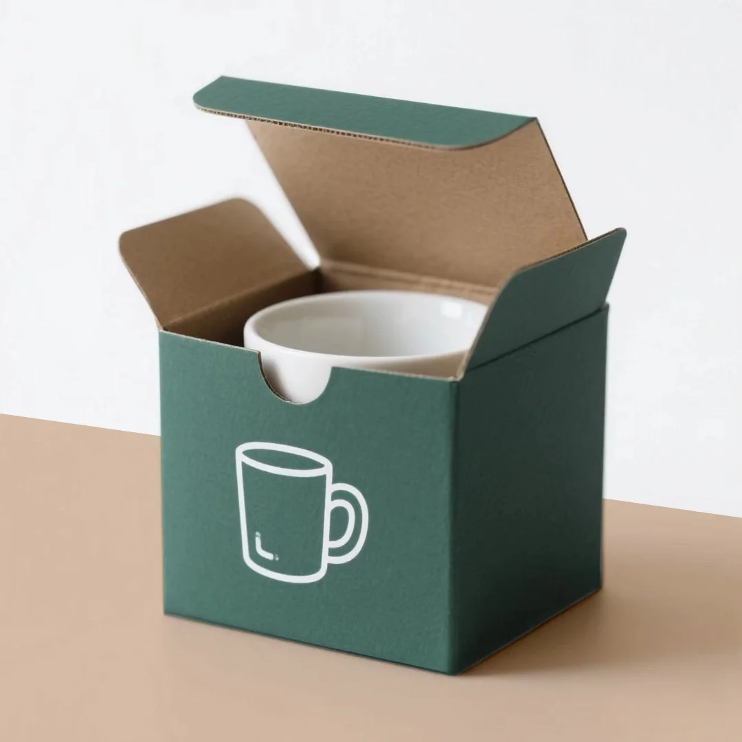 kraft coffee mug display box