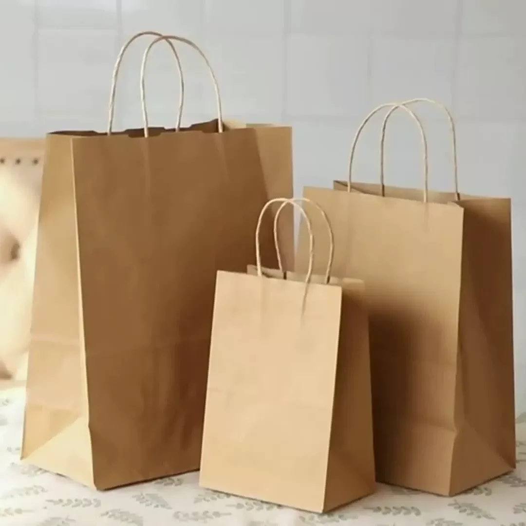 landscape paper bag mockup