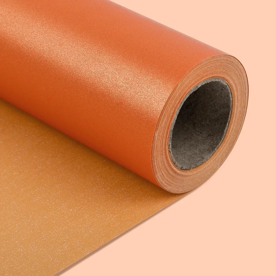 orange tissue paper roll