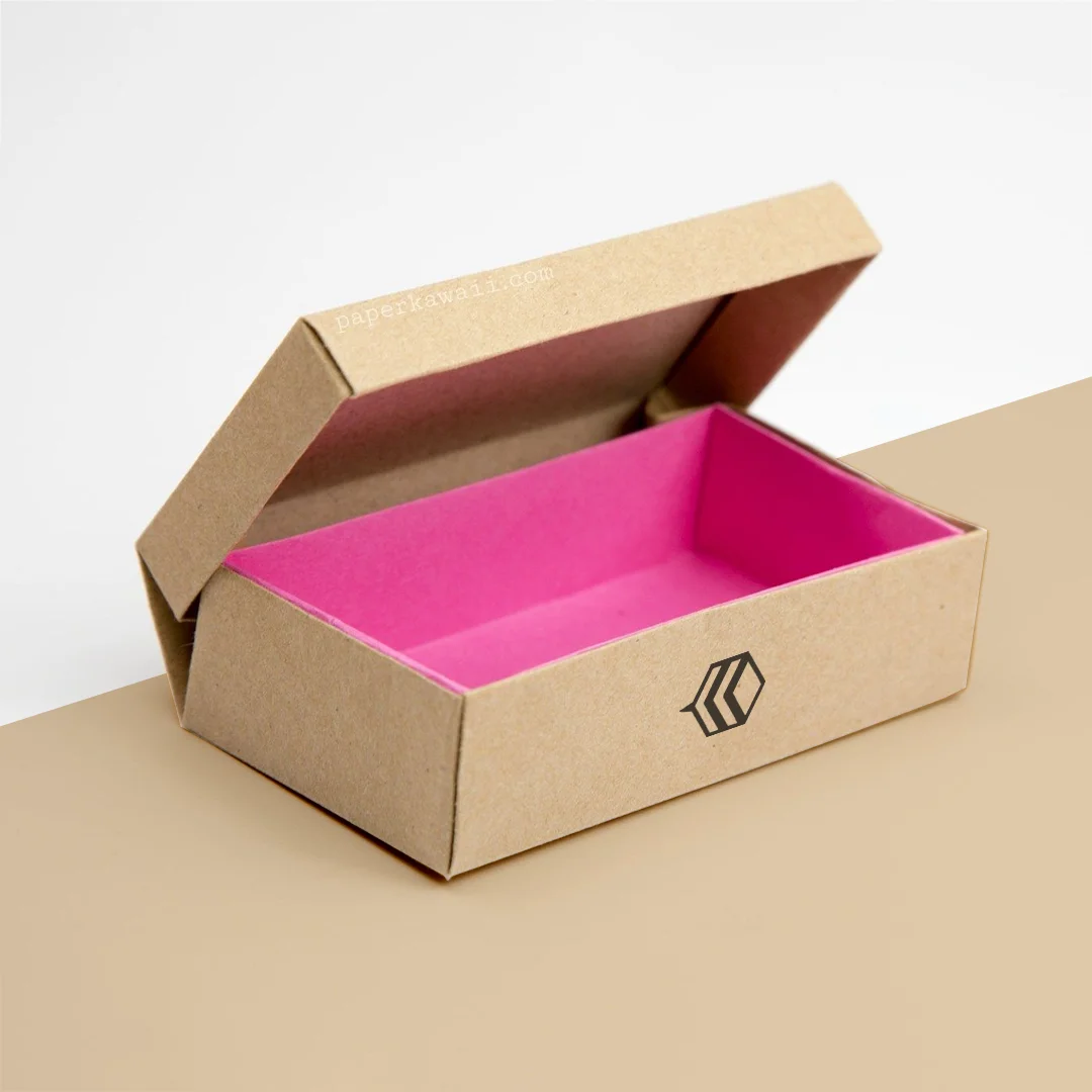 cardboard boxes with hinged lids