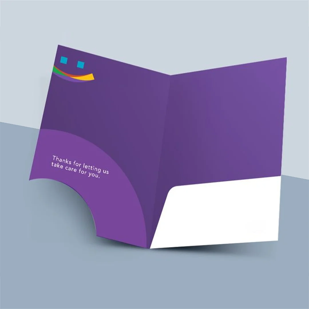 custom die cut folders
