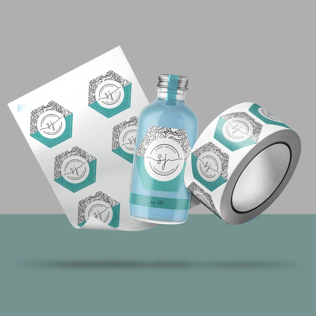 hexagon labels