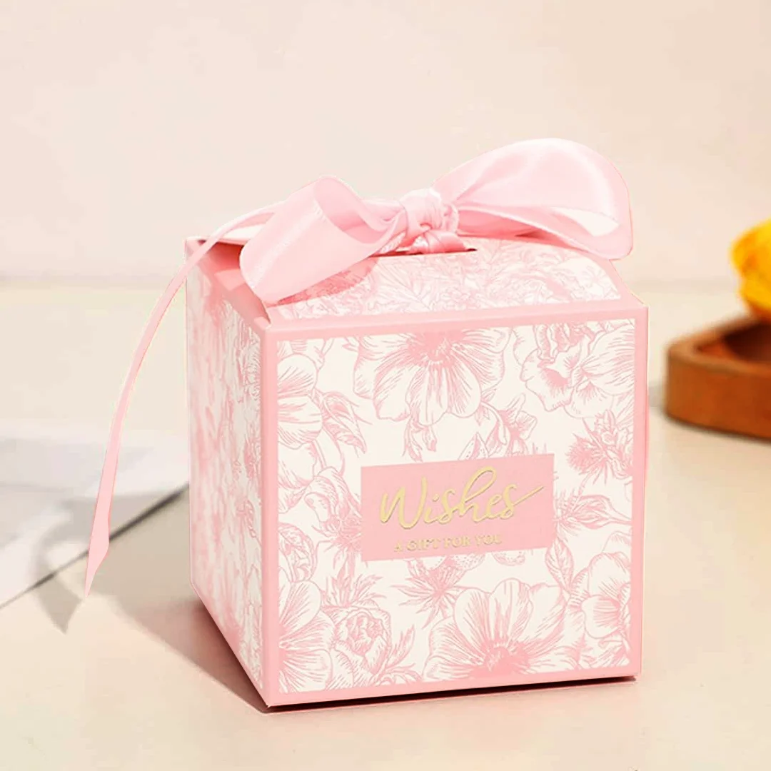 small pink candy boxes